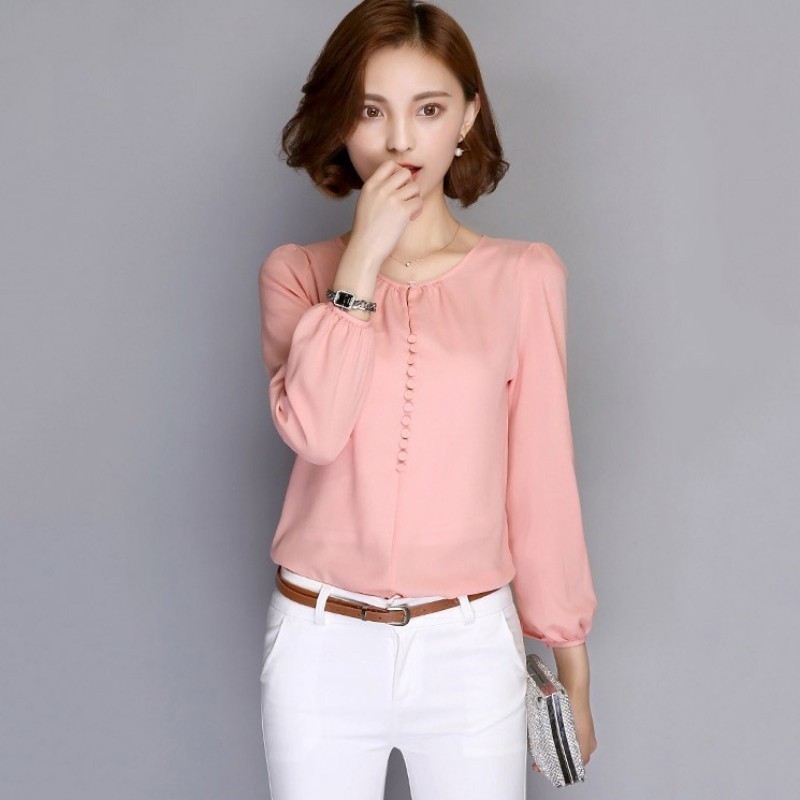 chiffon long sleeve shirt