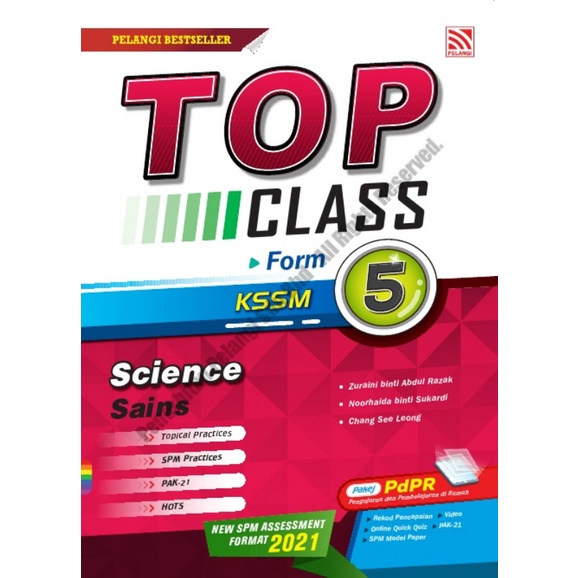 Jdeen Buku Latihan Tingkatan Science Sains Top Class Shopee Malaysia