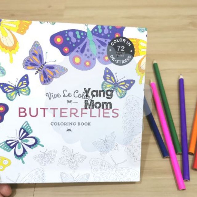 Download Buy Ym Ready Stock Adult Colouring Book Vive Le Color Heart Butterflies De Stress Colouring Book Seetracker Malaysia