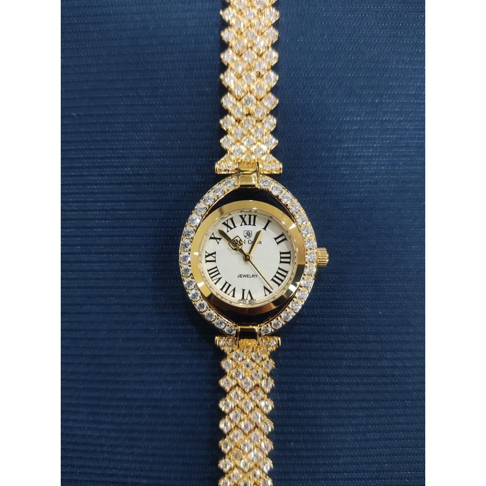 Royal Crown Crystal Bracelet Watch 4610B-GP-1M