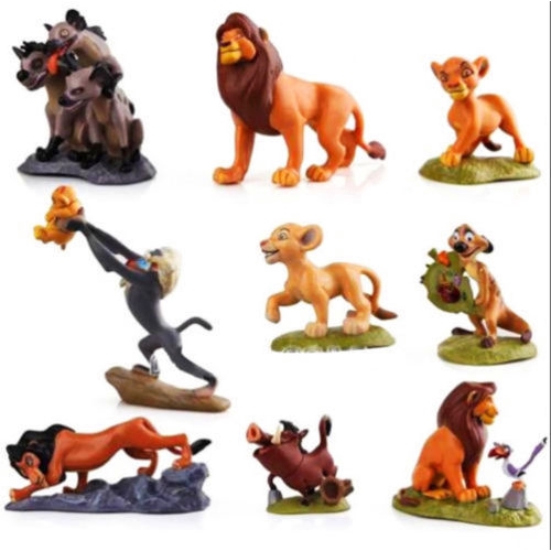 9 The Lion King Simba Mufasa Hyenas Pumbaa Kids Action Figures Cake Topper Toys Shopee Malaysia