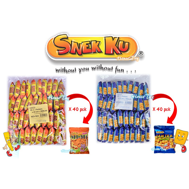 Snek Ku - Mimi / Tam Tam (16g x 40) | Shopee Malaysia