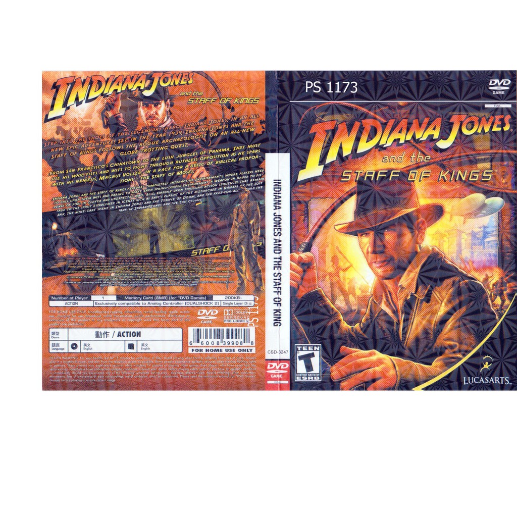 indiana jones and the staff of kings ps2