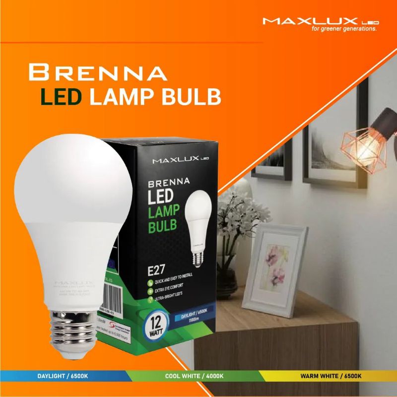 12W SIRIM Maxlux Led Bulb Lamp Bulb Mentol Led Bulat