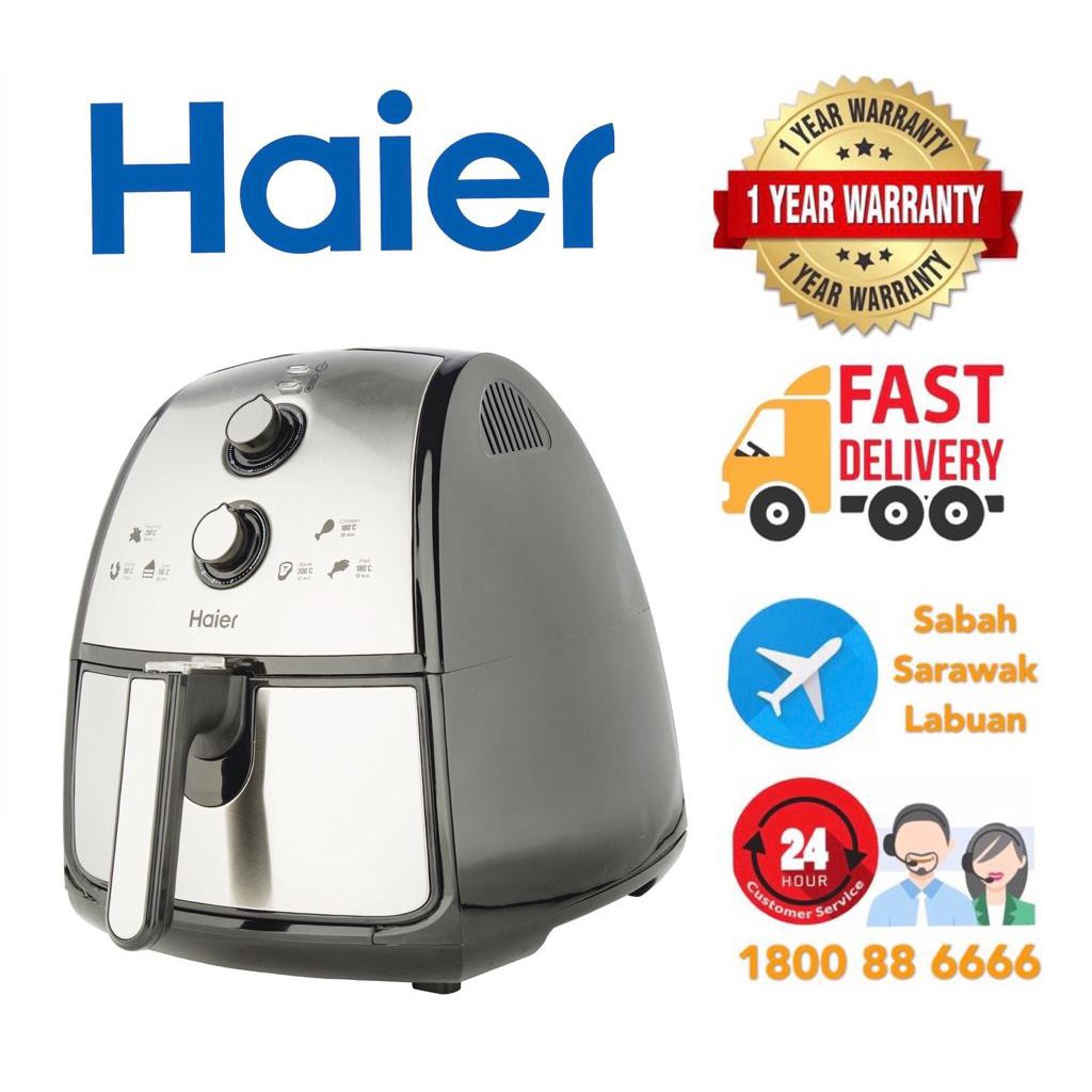 Haier Analogue Air Fryer 1 year warranty by Haier Malaysia Shopee