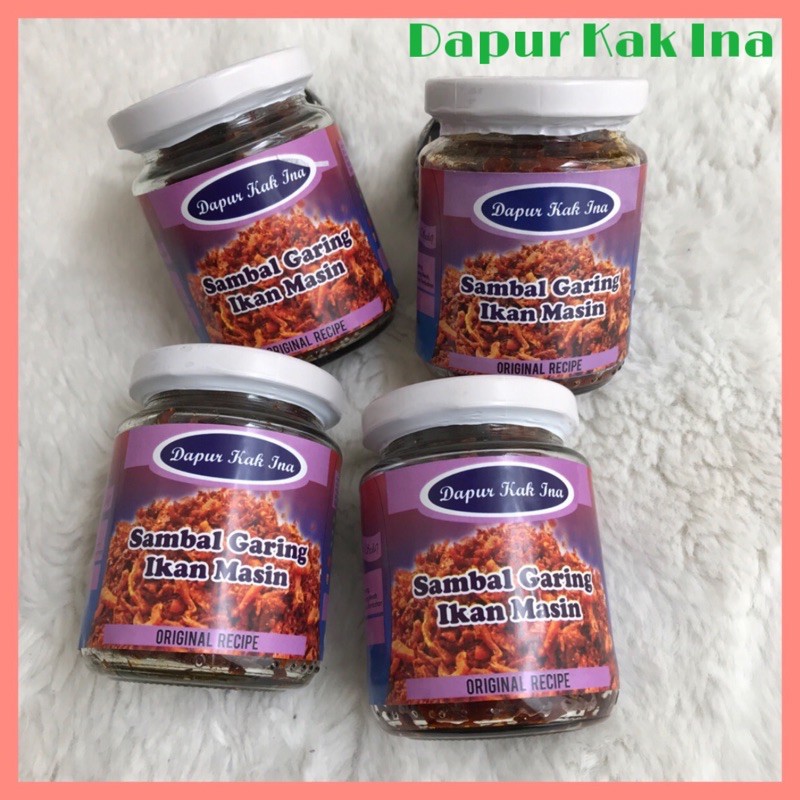 🐟Sambal Garing Dapur Kak Ina - Ikan Masin 80gram & 150gram / Ikan Bilis ...