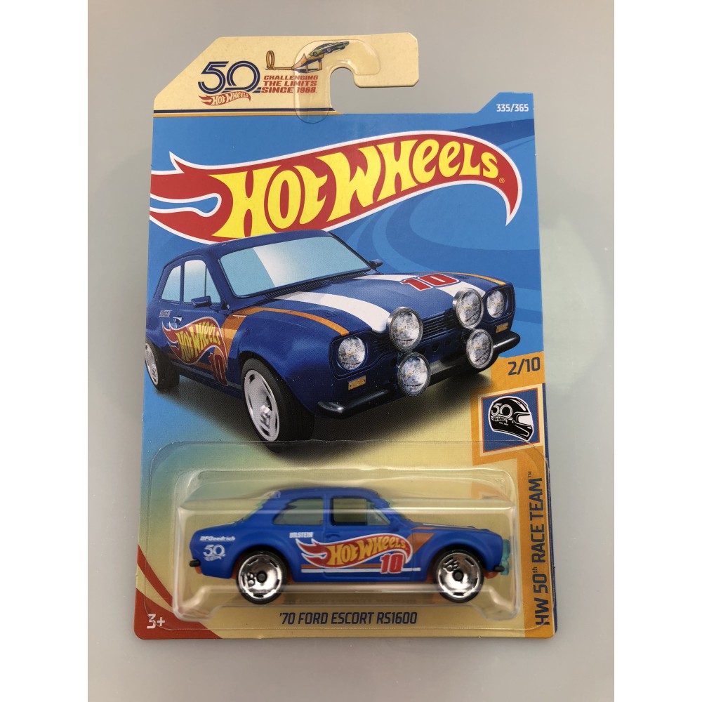 hot wheels 50th anniversary ford escort