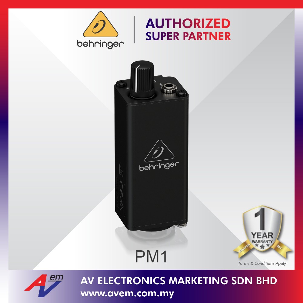 BEHRINGER PM1 Personal InEar Monitor BeltPack Shopee Malaysia