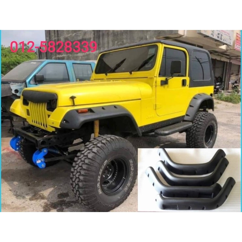 Ready stock Thailand Jeep wrangler cj yj tj fender flares | Shopee Malaysia