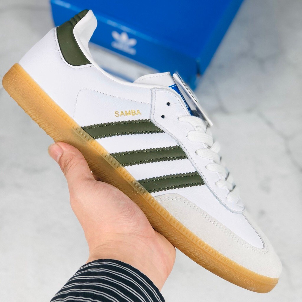 adidas samba white green
