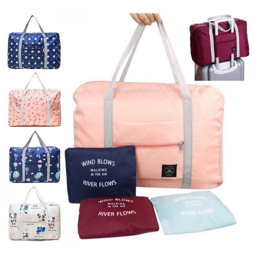 foldable nylon duffle bag