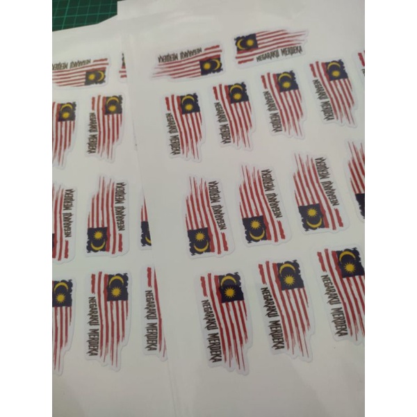 Negaraku Merdeka PVC sticker / Sticker bendera / Sticker Malaysia / Sticker Bendera Malaysia
