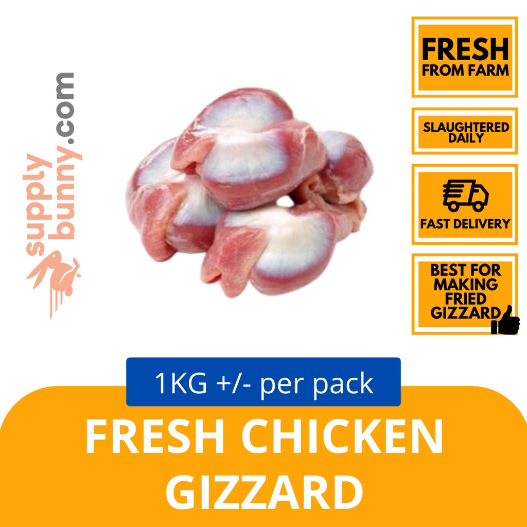 Fresh Chicken Gizzard 1KG (sold per pack) 鸡胗 (每包出售) DCS Chicken Pedal Ayam