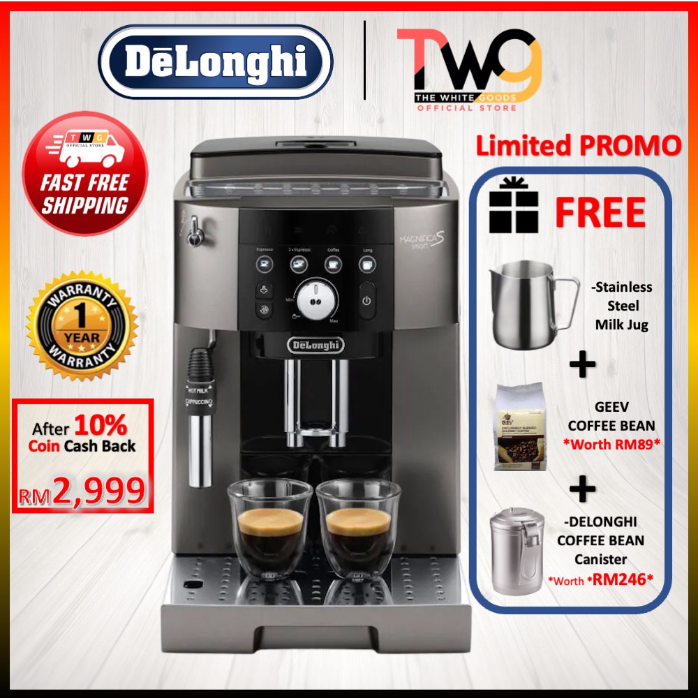 [FREE SHPPING + 3 GIFT] Delonghi ECAM250.33.TB Magnifica S Smart Fully Automatic Coffee Machine