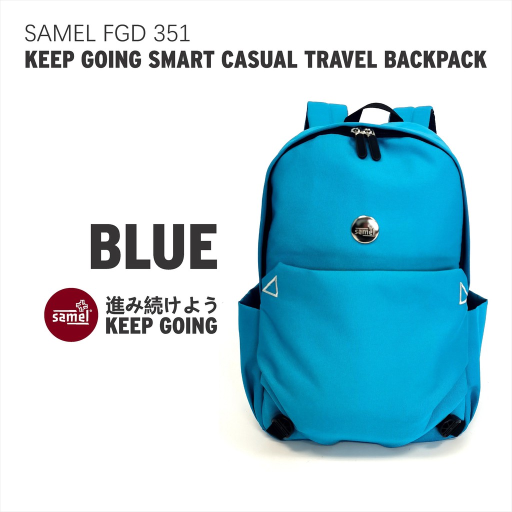 FGD 351 KEEP GOING SMART CASUAL TRAVEL BACKPACK BLACK PGMall