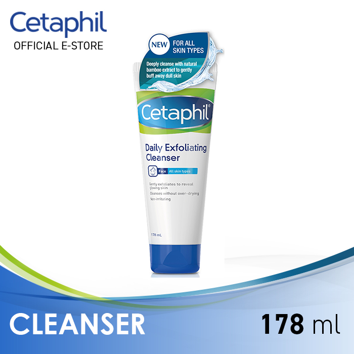Cetaphil Daily Exfoliating Cleanser For Sensitive, Dry, Oily