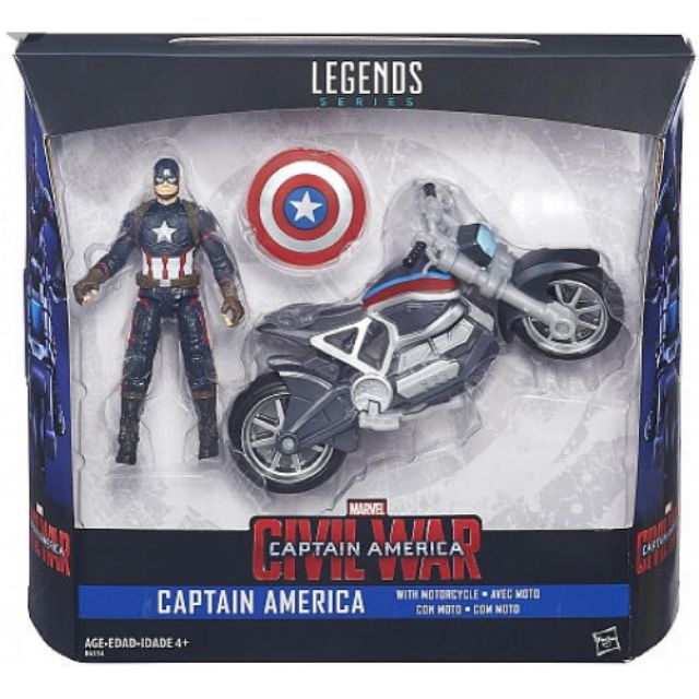 captain america toy with motorcycle