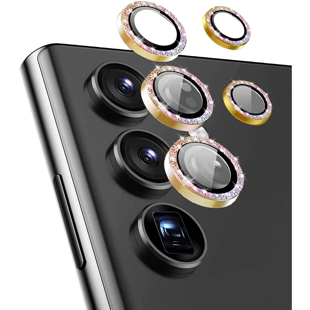 Glitter Camera Lens Protector for Galaxy S22 Ultra Aluminum Alloy Metal