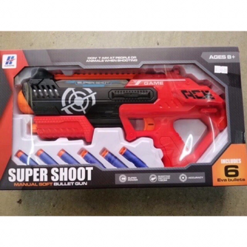 Super Shoot manual soft bullet gun