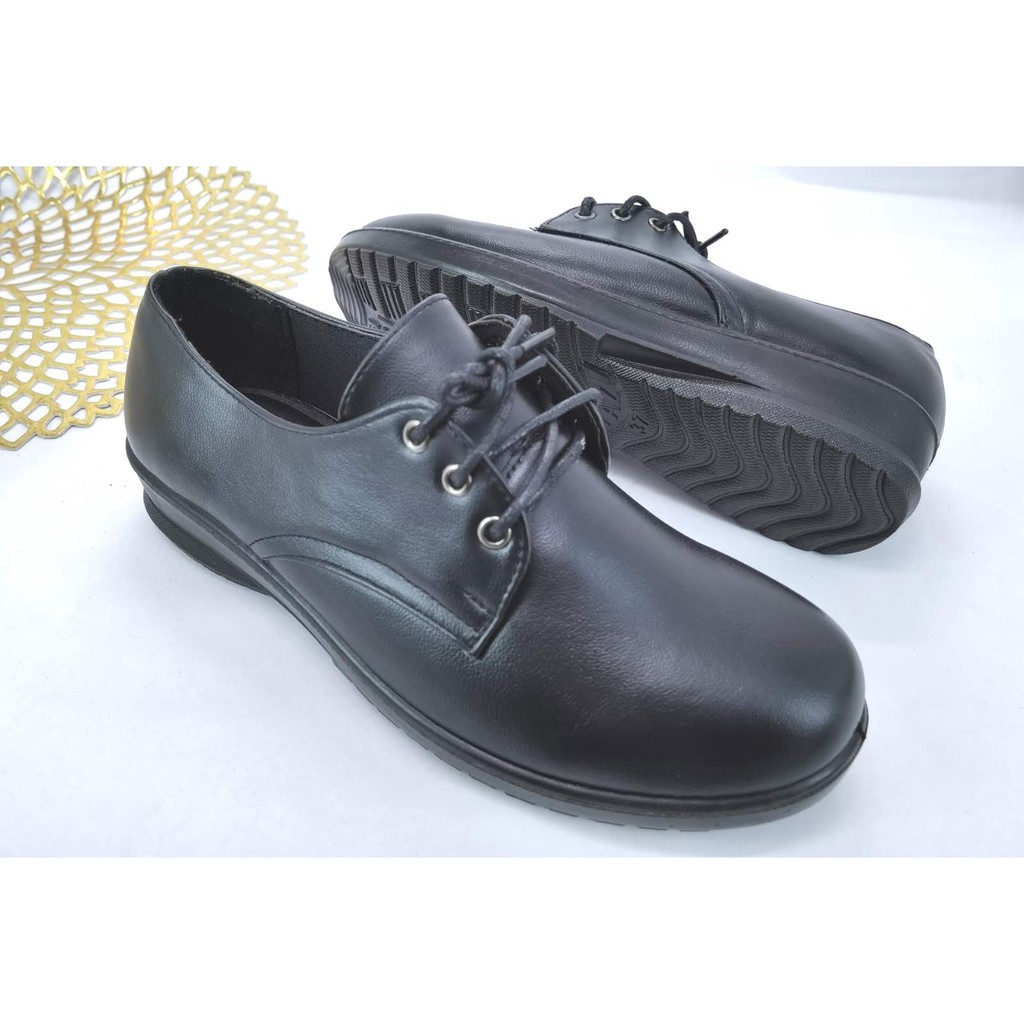 (READY STOCK) Kasut Formal Perempuan Hitam Office Formal Women PVC ...