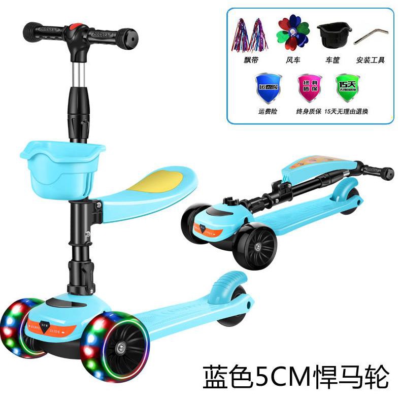 12children S One Foot Boy Children S Scooter Luge Two Wheel Feet Multifunctionalzmen And Women To Sit Shopee Malaysia