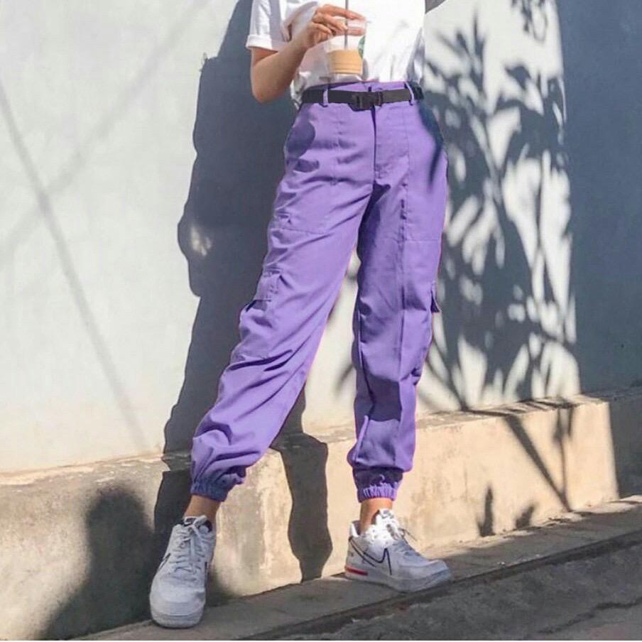 light purple cargo pants