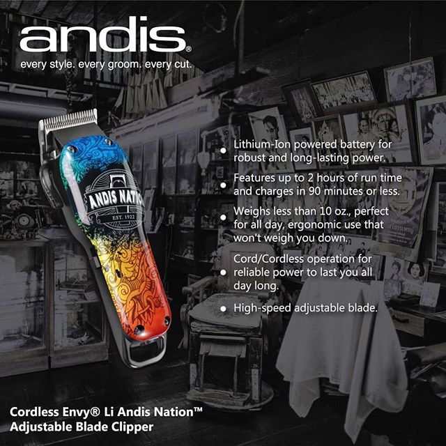 andis cordless envy li andis nation adjustable blade clipper