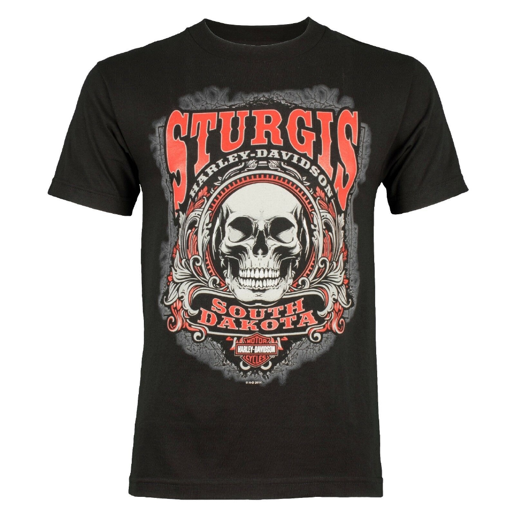 Gildan Details About Sturgis Harley Davidson Men S Sturgis Skull Black Short Sleeve T Shirt Shopee Malaysia