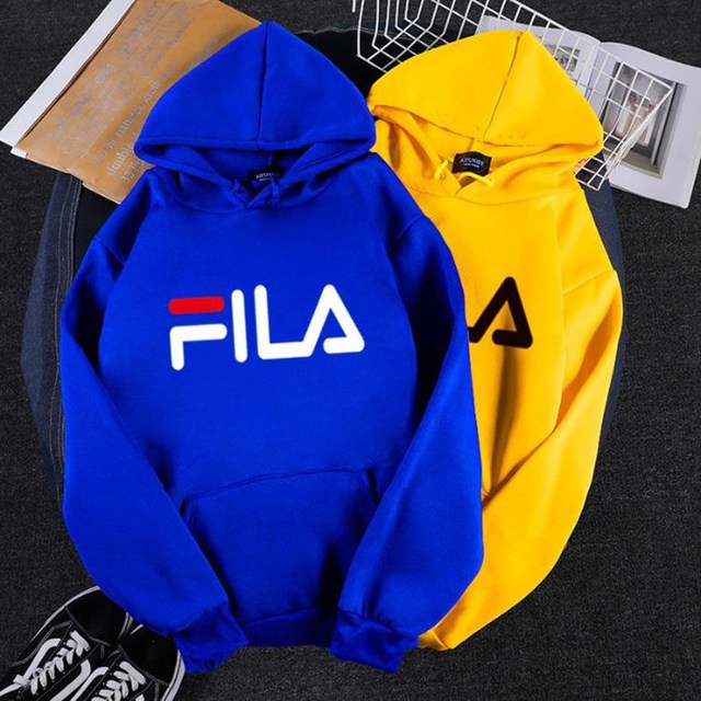 fila hoodie mens yellow