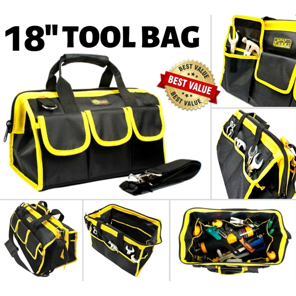 Bag Spanar 18 8 Inch Heavy Duty Waterproof Hardware Tool Bag