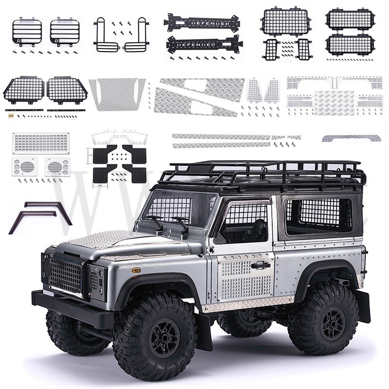Car Rear Window Mesh DIY Accessory for MN Land Rover Defender D90 Upgrade Kit