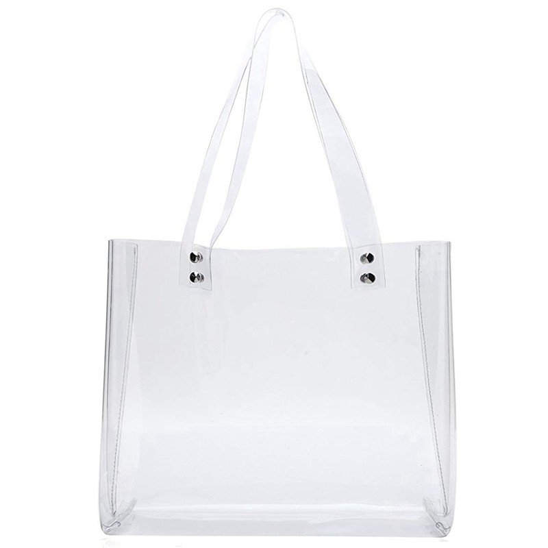 plastic see through tote bags