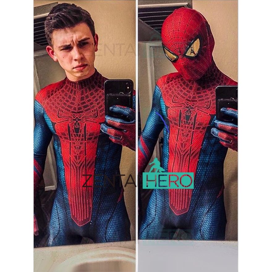 Amazing Spider Man Costume Spiderman Suit 3d Printed Cosplay Zentai Party Costumes Shopee Malaysia