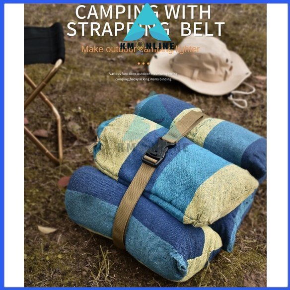 Outdoor Luggage Strapping With Double Safety Buckle Type Suitcase