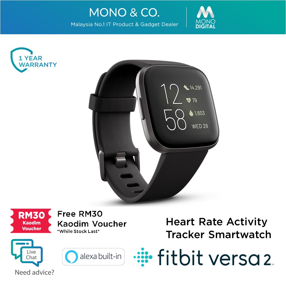 fitbit versa smartwatch waterproof