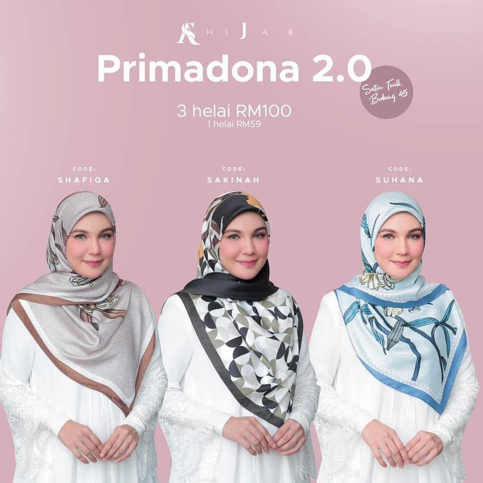 Bawal Primadona 2.0 by As hijab Malaysia