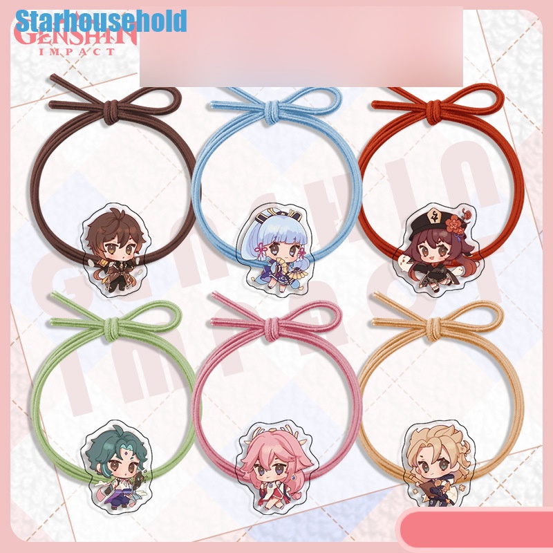 Genshin impact hair rope genshin Hair ring zhongli ayaka miko Raiden ...