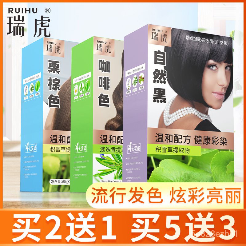 hair dye Ruihu Hair Dye2021Popular Color White Plant Men and Women Pure Home  Hair Color Cream Instant Dye for Hair Shamp | Shopee Malaysia