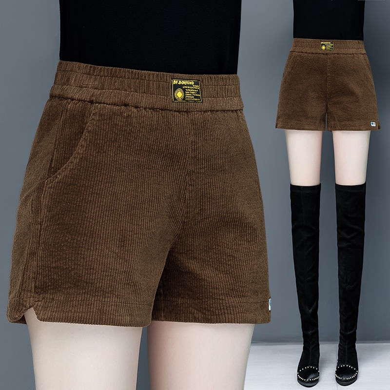 corduroy shorts womens high waisted