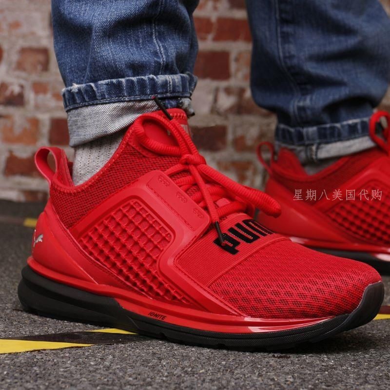 puma ignite limitless red black