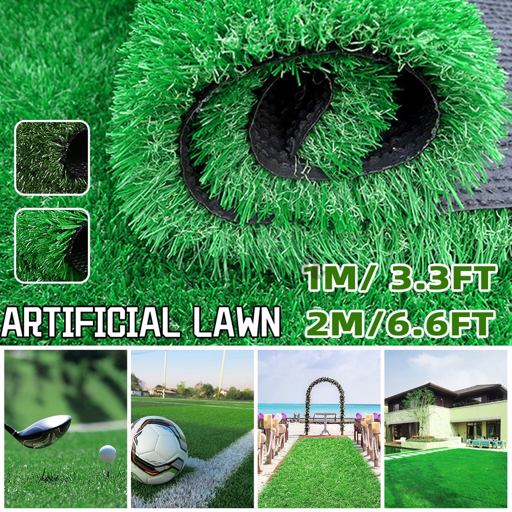 1M 2M Artificial Turf Lawn Synthetic Grass Indoor Outdoor Landscape ...