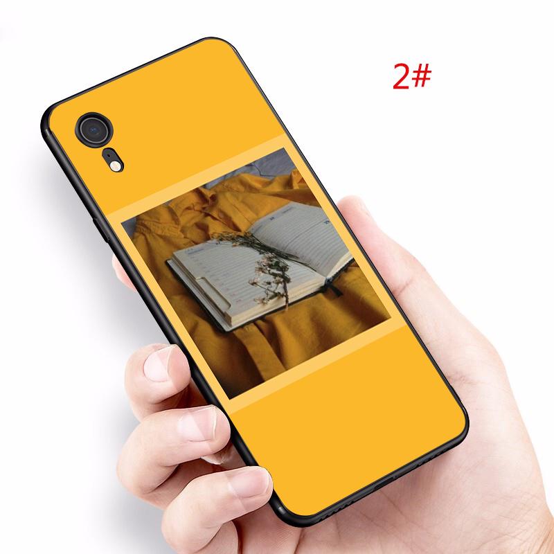 iPhone 5 5s 6s 7 8 Plus X XR XSMax Soft Case Yellow Aesthetic