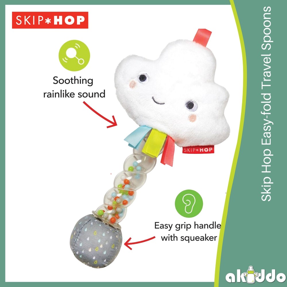 skip hop silver lining cloud rainstick rattle
