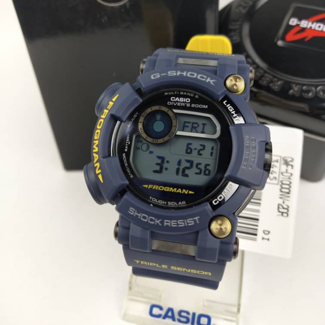 g shock blue yellow