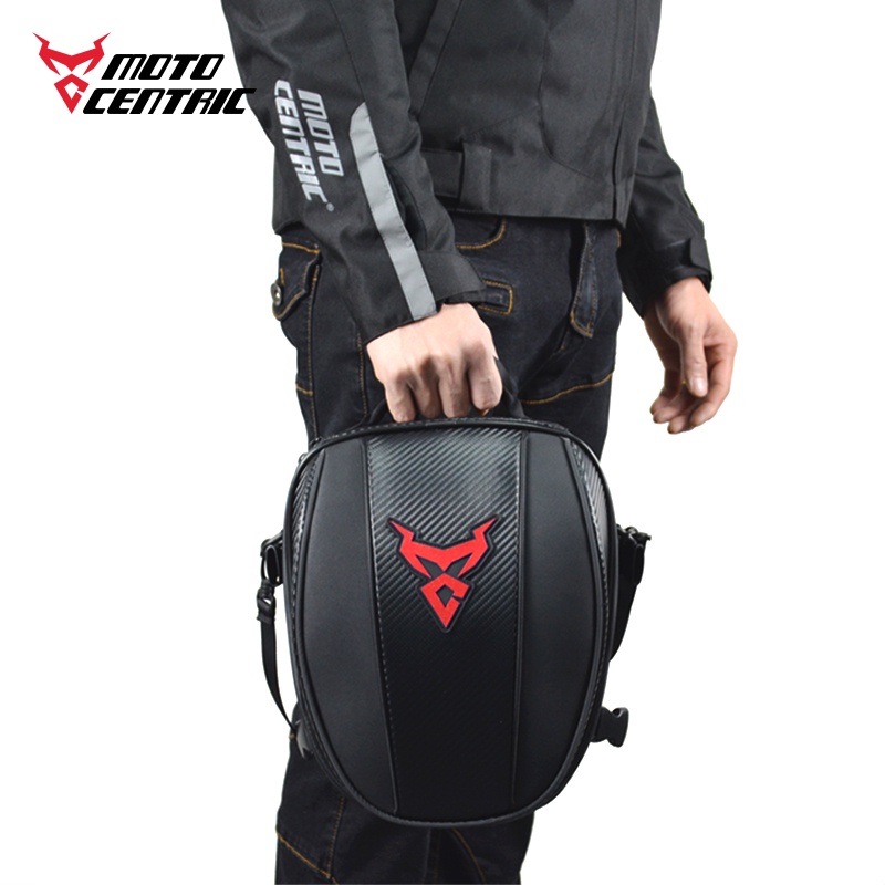 Motorcycle Rear Tail Seat Back Saddle Helmet Pack Waterproof Shoulder