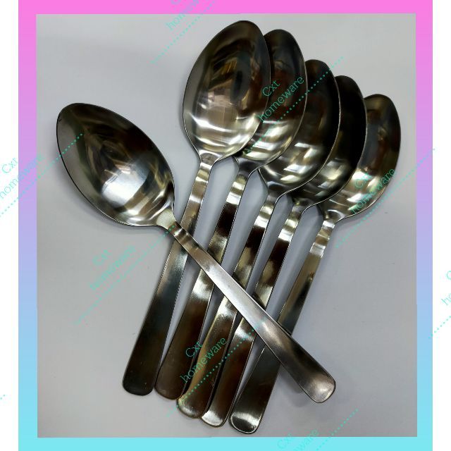 Sudu dan Garfu 6pcs / Fork and spoon 6pcs High Quality food grade Tebal