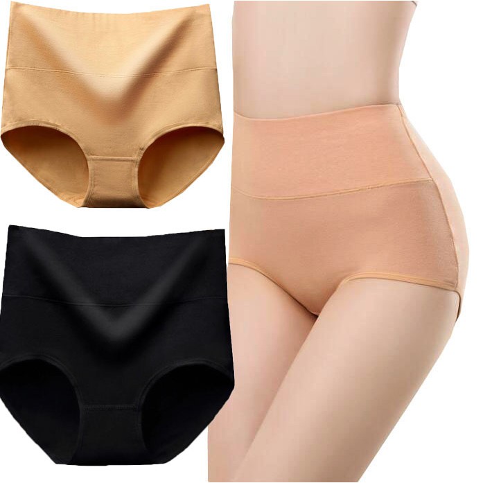 Women Underwear High Waist Briefs Tummy Control Panties Ladies Panty