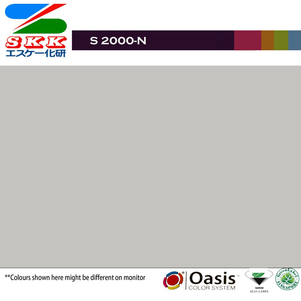 Grey Colour Series Skk Japan Premium Interior Flat Wall Paint 1 Liter Ready Stock Best Buy Shopee Malaysia