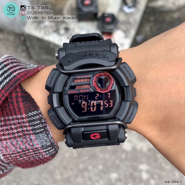 新品 CASIO G-SHOCK GD-400-1JF 腕時計 - 腕時計(デジタル)