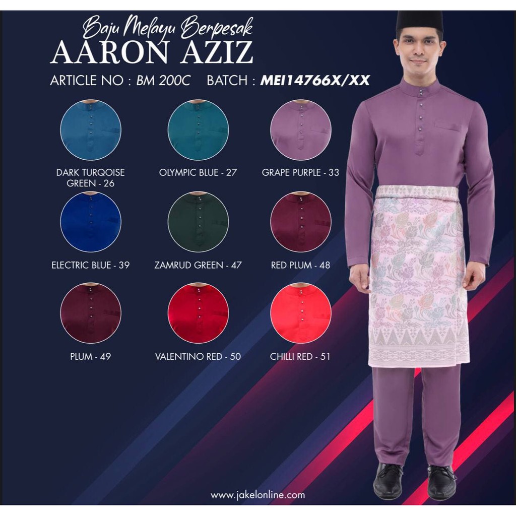 harga baju melayu jakel